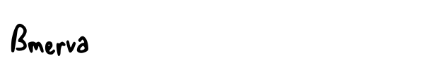 Bmerva font