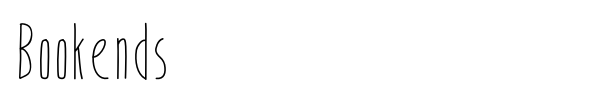Bookends font