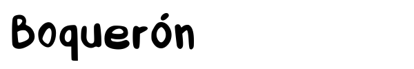 Boquer?n font