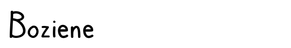 Boziene font