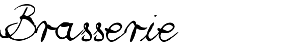Brasserie font