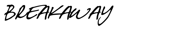 Breakaway font