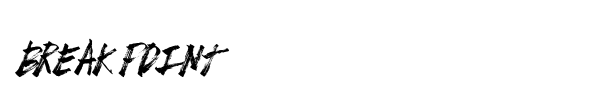 Break Point font