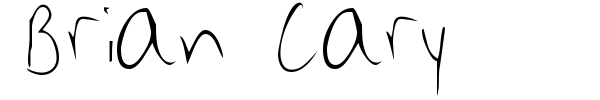 Brian Cary font
