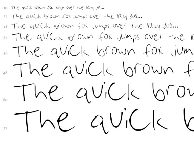 Brian Cary font waterfall
