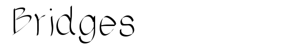 Bridges font