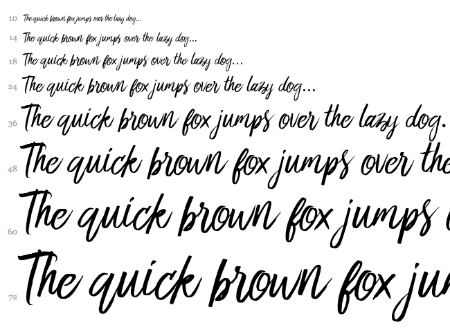 Bringshoot font waterfall