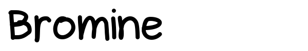 Bromine font