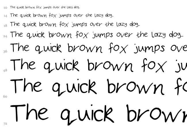 Bryonys Handwriting Thin font waterfall