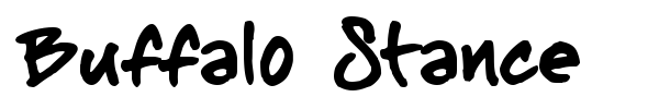 Buffalo Stance font