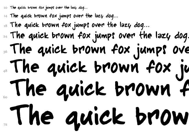 Buffalo Stance font waterfall