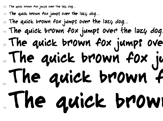 Buffalo Stance font waterfall