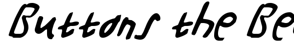 Buttons the Bear font