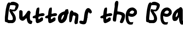 Buttons the Bear font preview