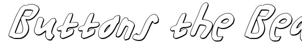 Buttons the Bear font preview