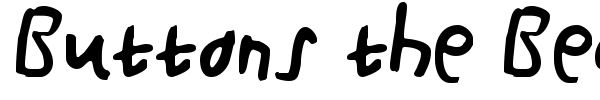 Buttons the Bear font preview