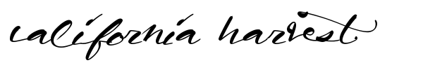 California Harvest font