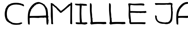 Camille Javal font preview