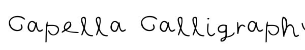 Capella Calligraphy font
