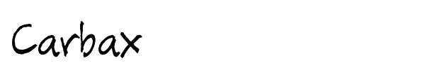 Carbax font