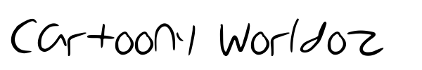 Cartoony Worldoz font
