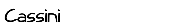 Cassini font