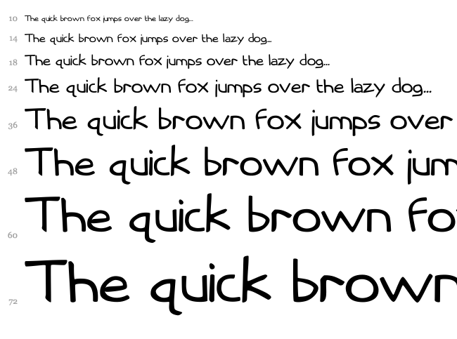 Cassini font waterfall