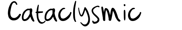 Cataclysmic font