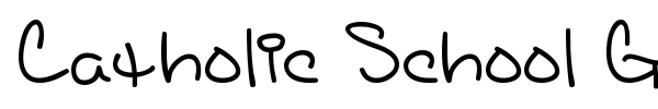Catholic School Girls BB font
