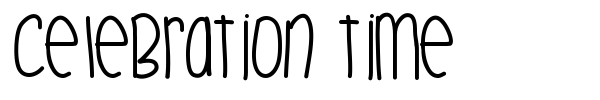 Celebration Time font