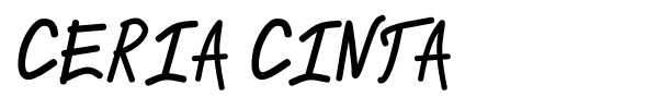 Ceria Cinta font
