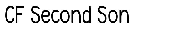 CF Second Son font