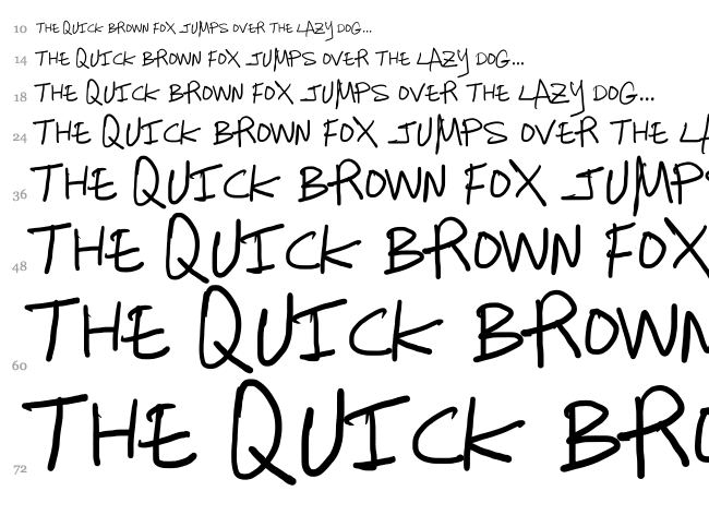Charanga font waterfall