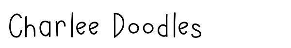 Charlee Doodles font preview