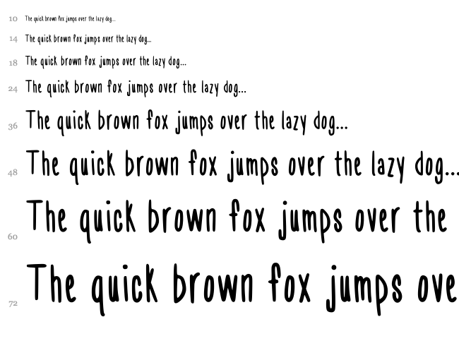 Chase font waterfall