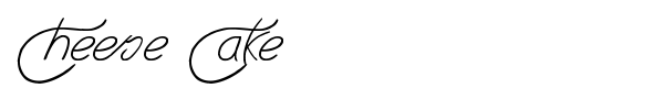 Cheese Cake font