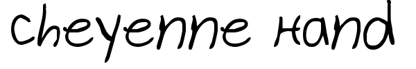 Cheyenne Hand font preview