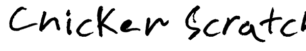 Chicken Scratch font