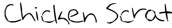 Chicken Scratch font