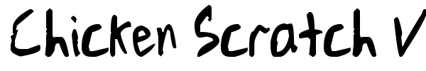 Chicken Scratch V1 font preview