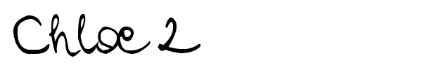 Chloe 2 font preview
