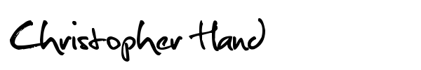 Christopher Hand font