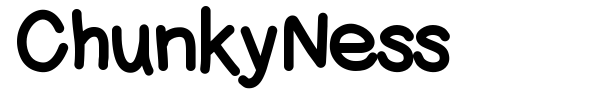 ChunkyNess font