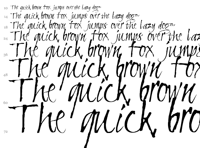 Clive Barker font waterfall