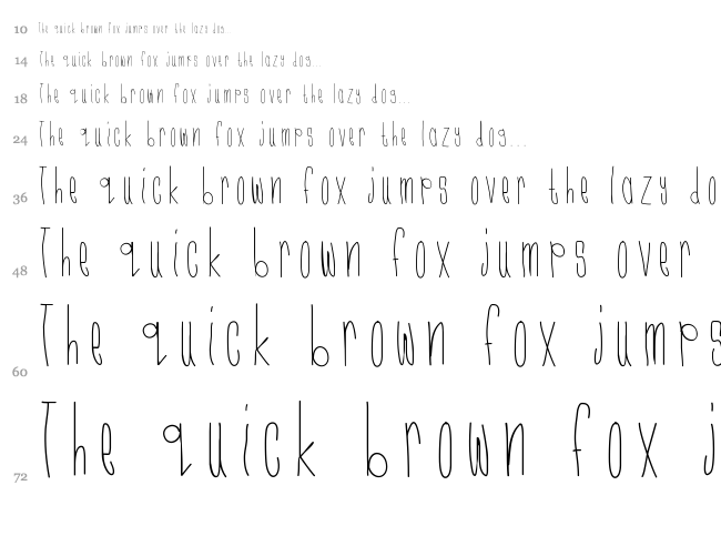 CMonkee font waterfall
