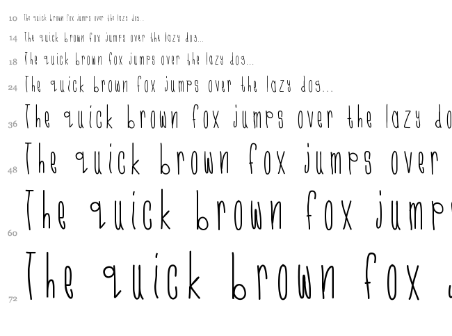 CMonkee font waterfall
