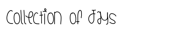 Collection Of Jays font