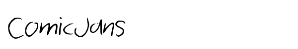 ComicJans font