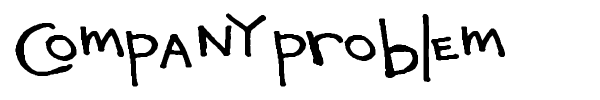 Company Problem font