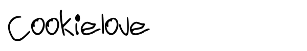 Cookielove font